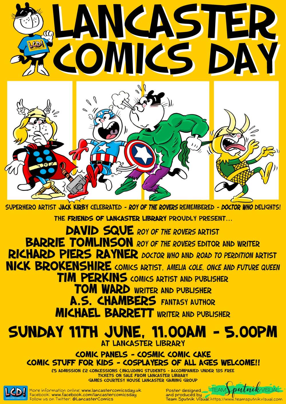 Lancaster Comics Day Poster REVISED
